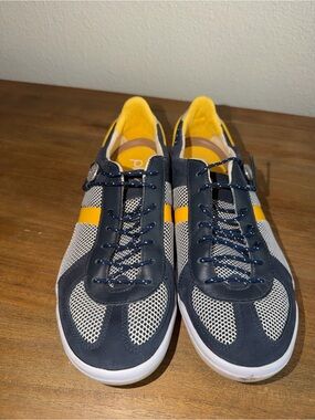 PLAE Navy and Yellow Men's Athletic Sneakers